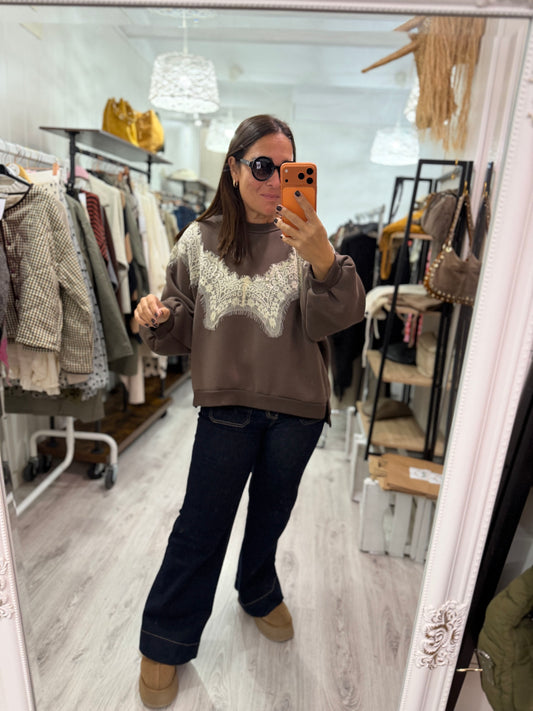 Sudadera Nordic blonda chocolate