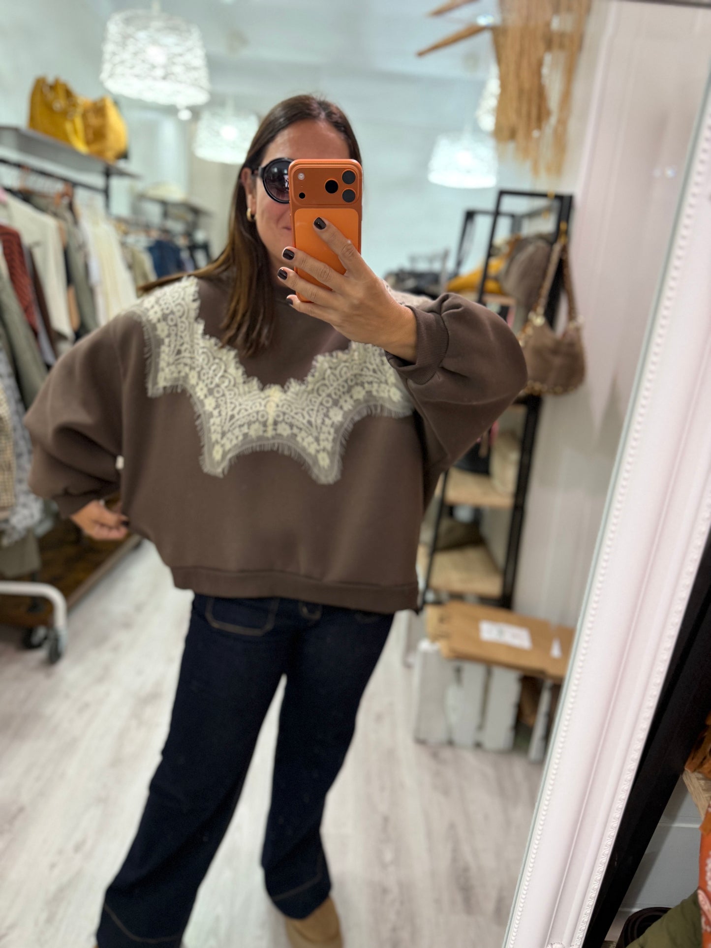 Sudadera Nordic blonda chocolate