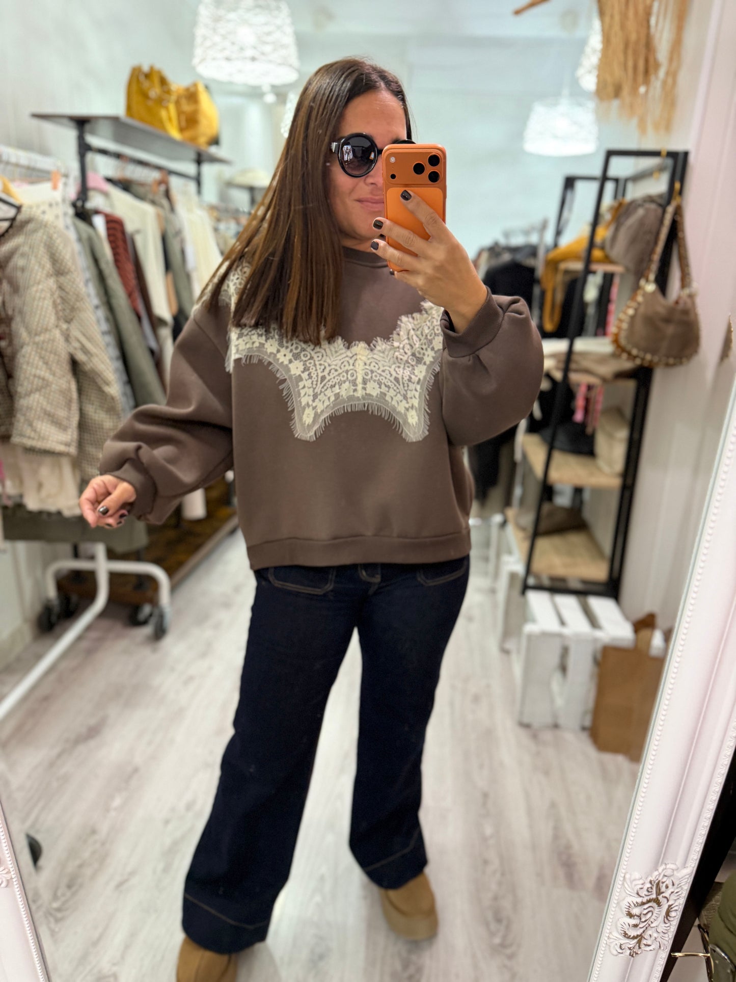 Sudadera Nordic blonda chocolate