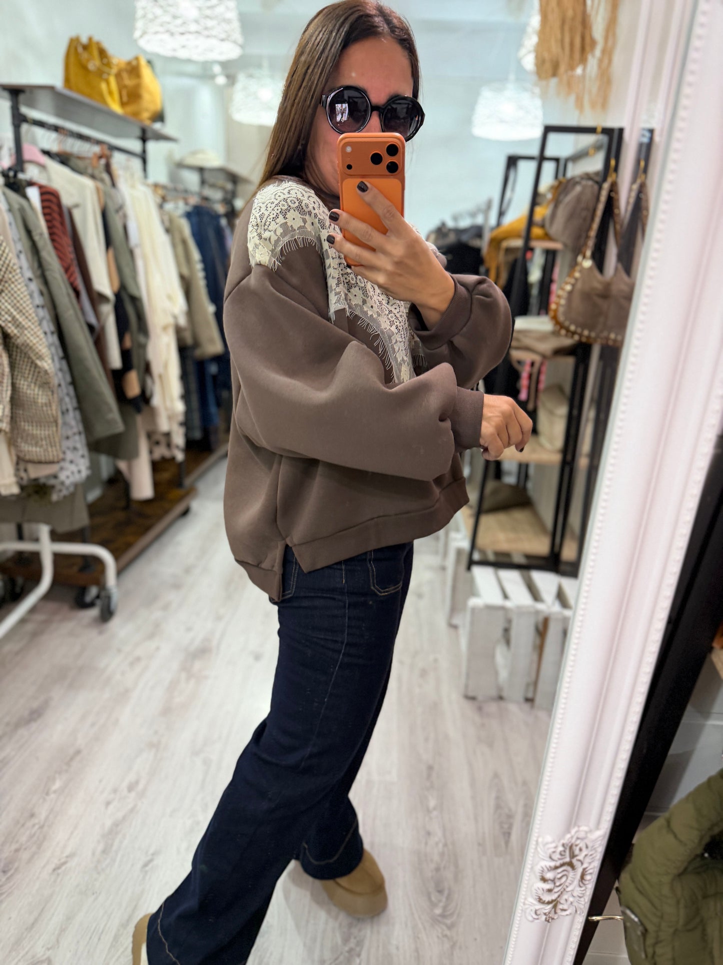 Sudadera Nordic blonda chocolate