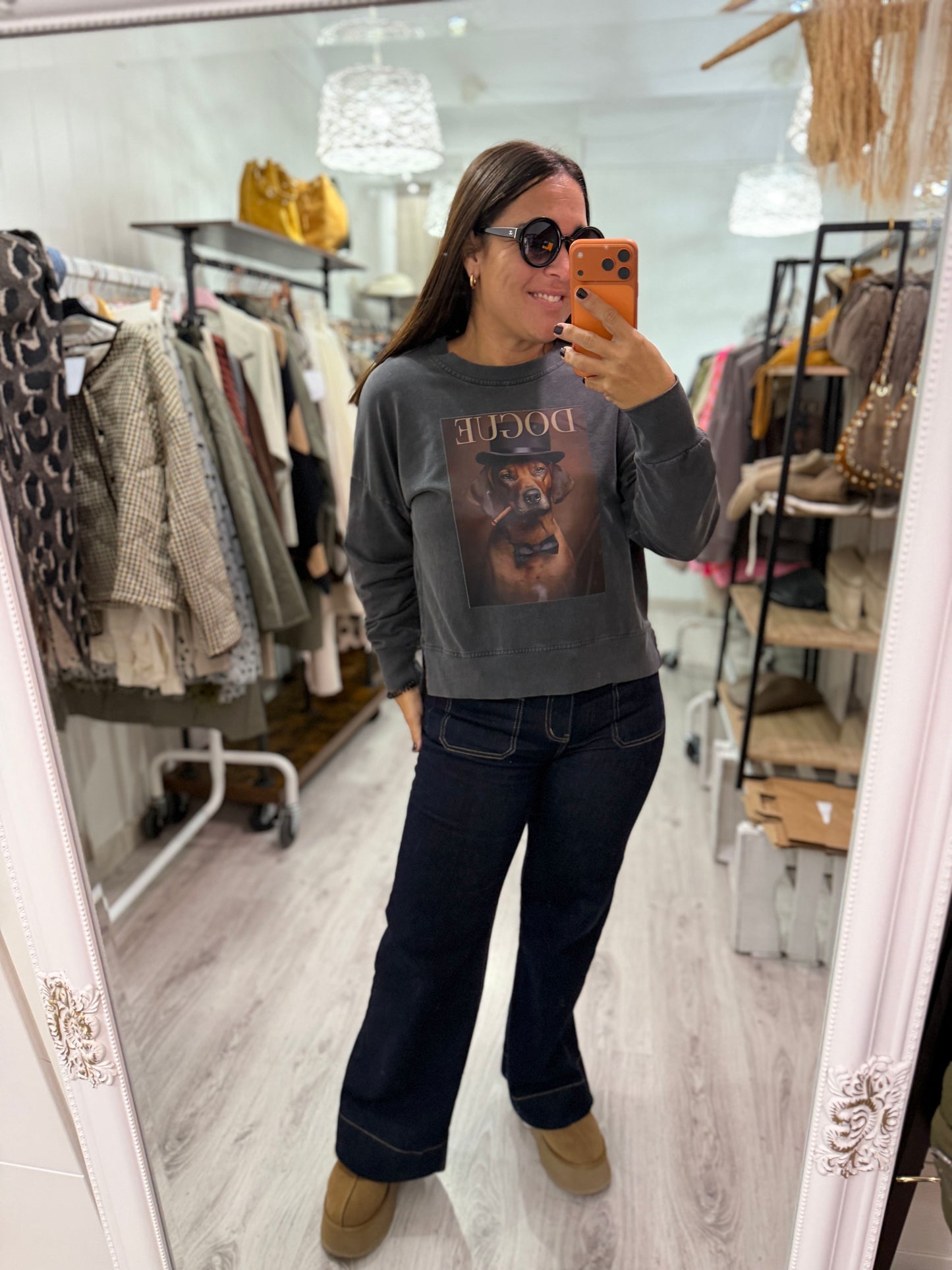 Sudadera Dog Dogue gris