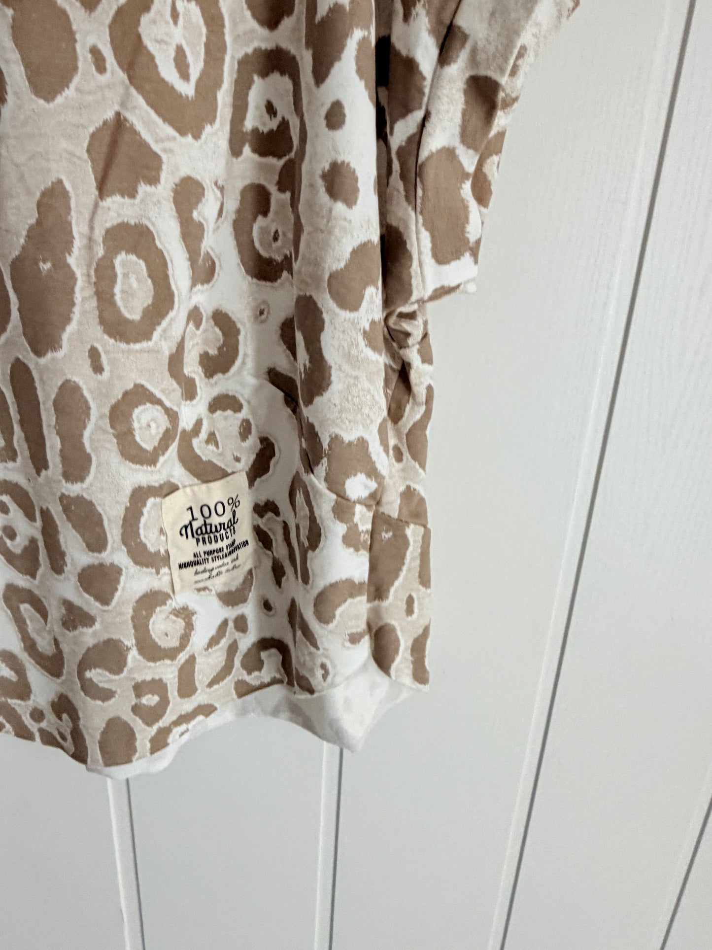Conjunto Jogger animal print beige