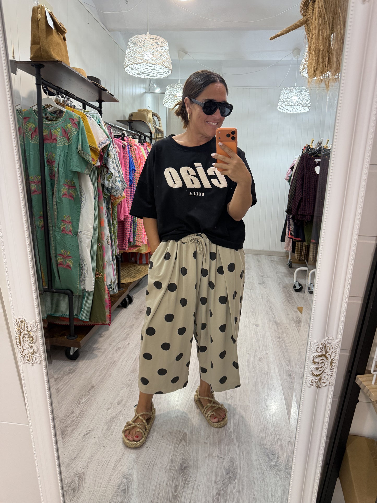 Pantaló Sake topos negros