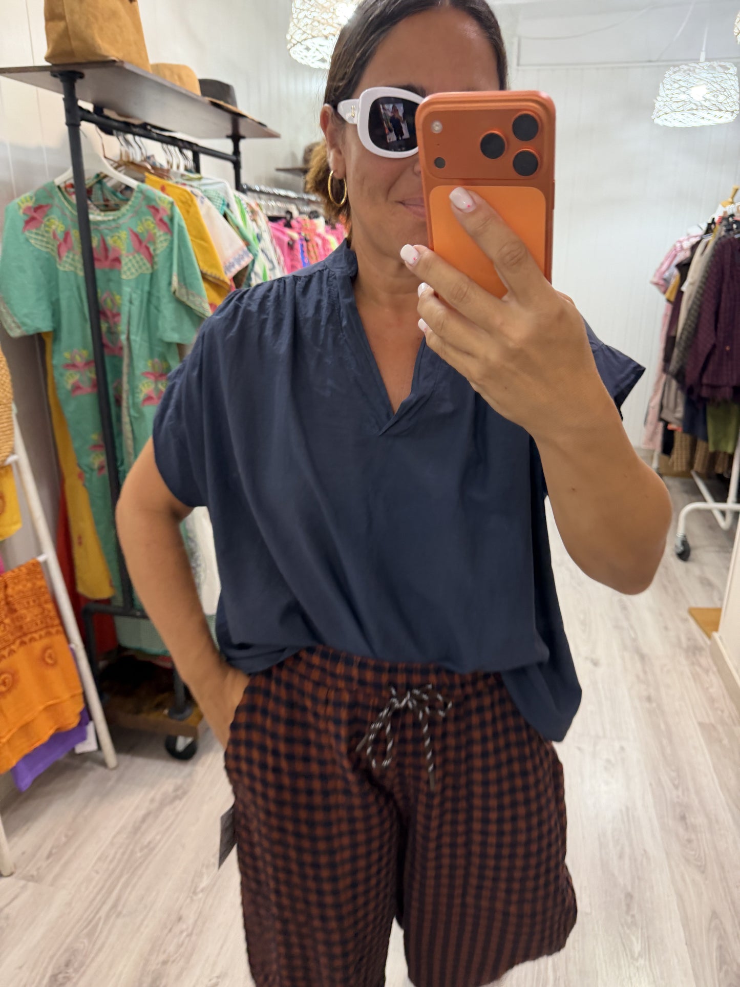 Blusa Amaia oversize marino