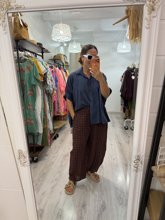 Blusón Oversize marino