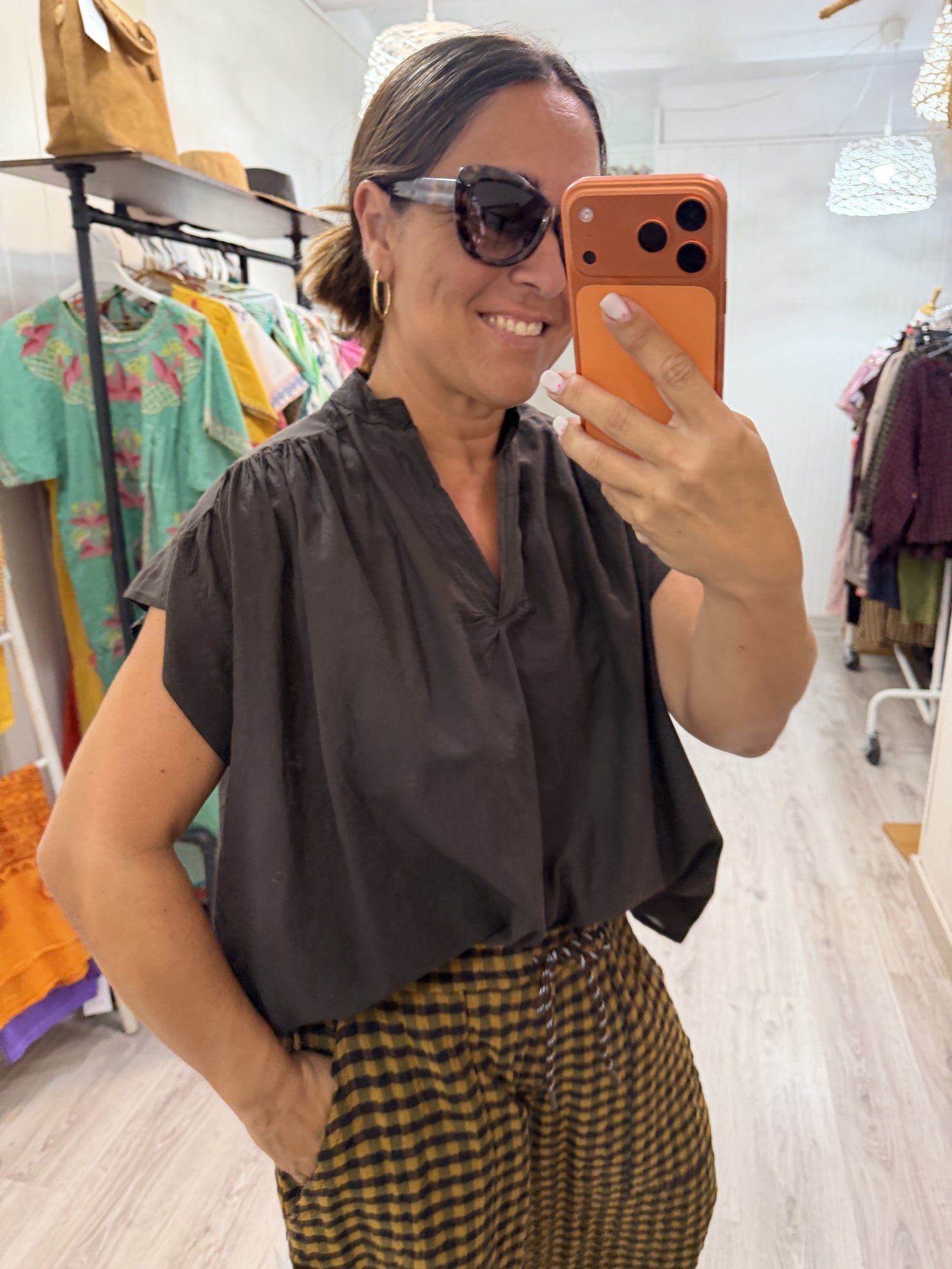 Blusa Amaia oversize chocolate