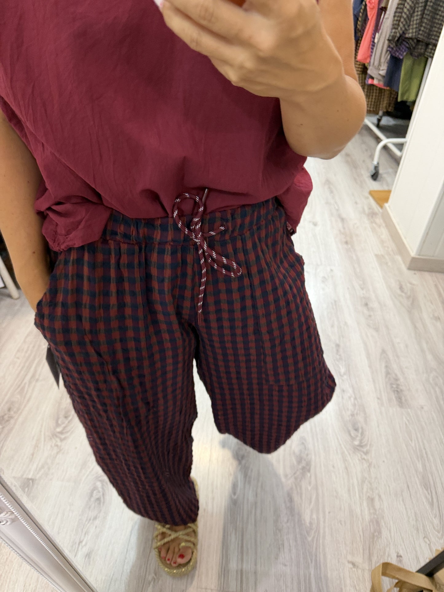 Blusa Amaia oversize burdeos