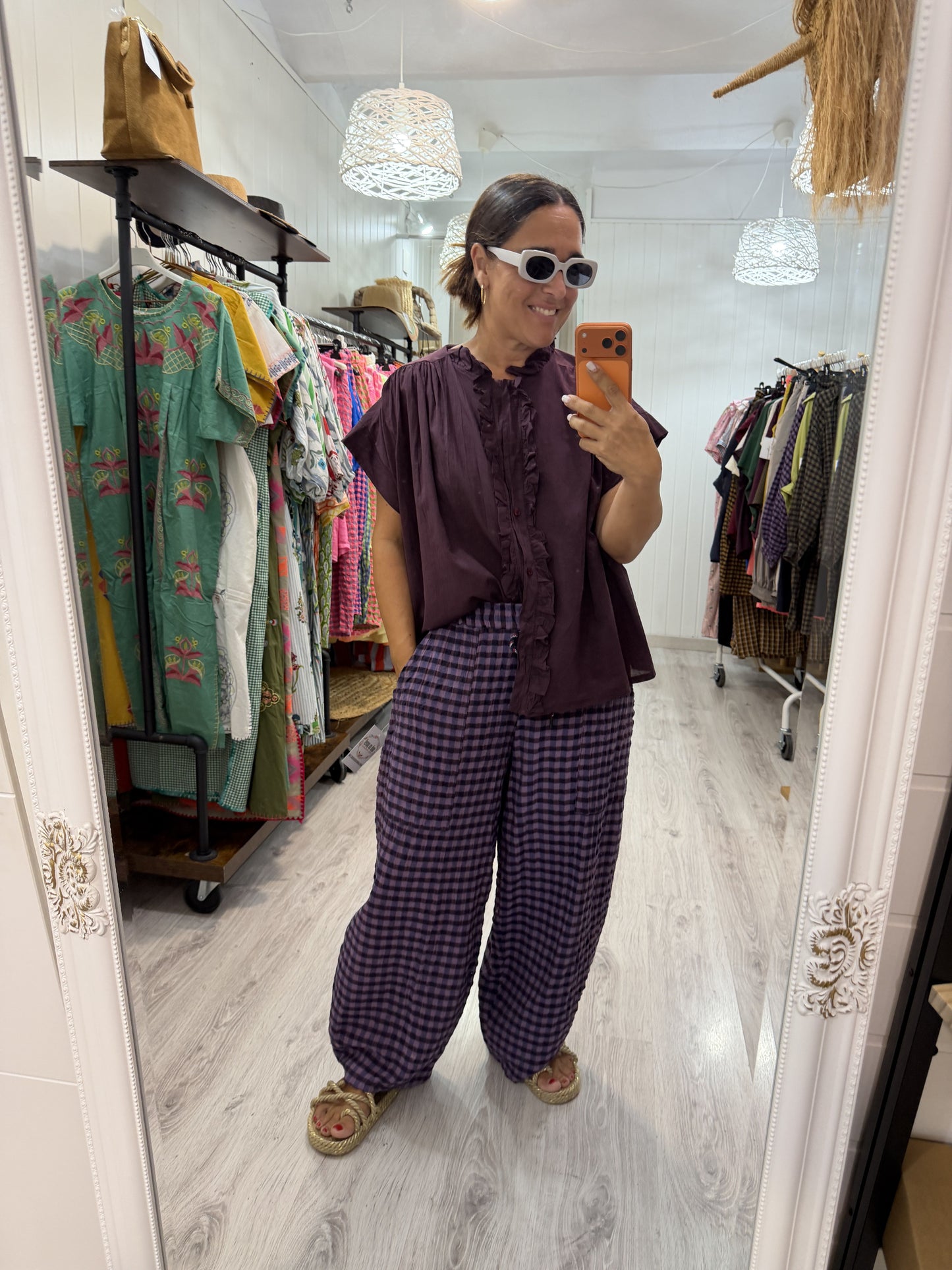 Blusa Federica berenjena