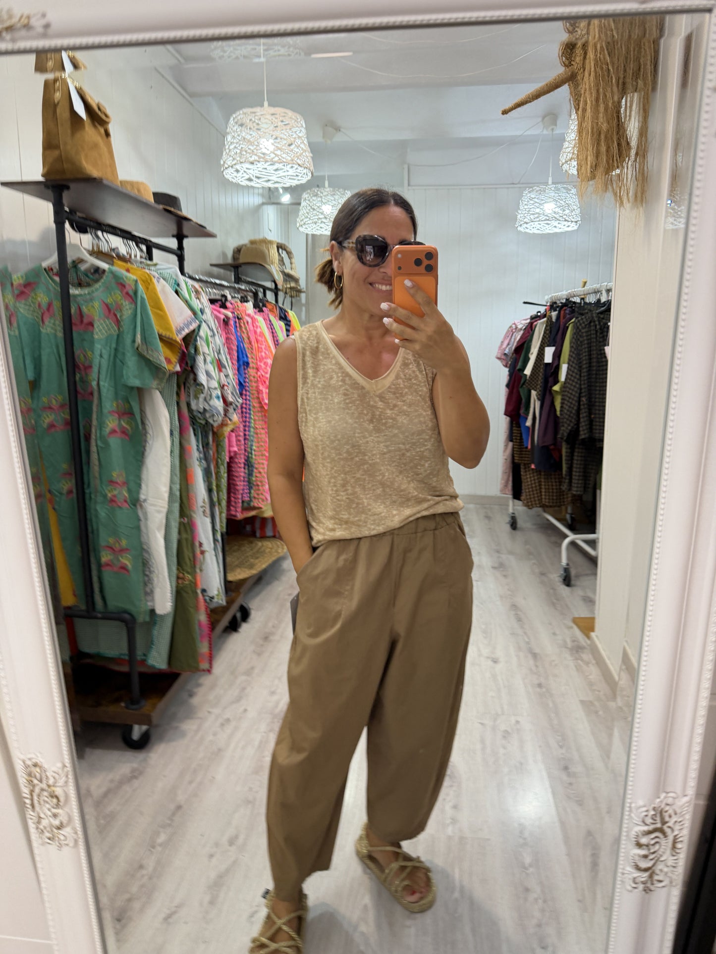 Pantalón Sendai summer camel