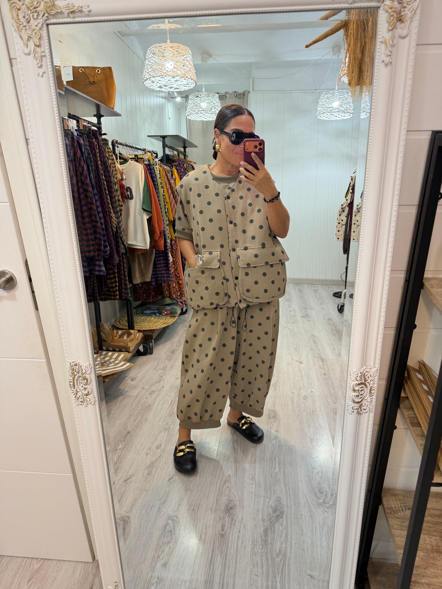 Chaleco Sakita oversize taupe