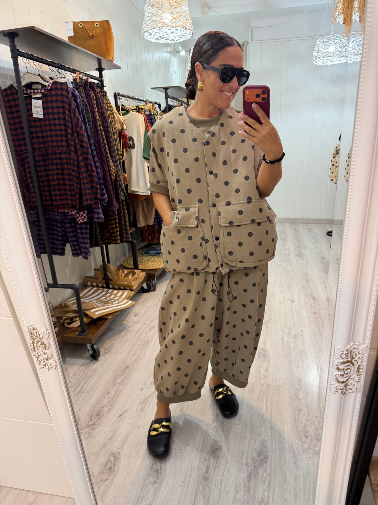 Chaleco Sakita oversize taupe
