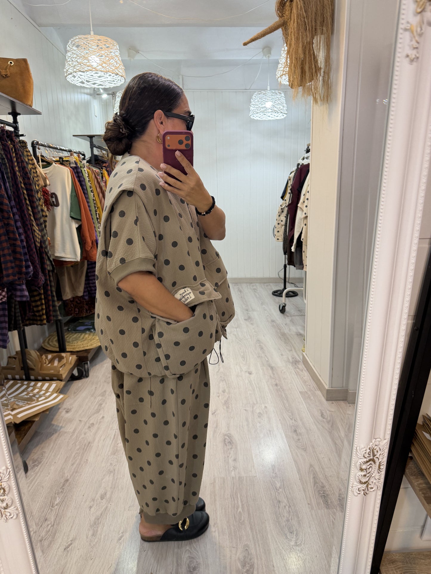 Chaleco Sakita oversize taupe