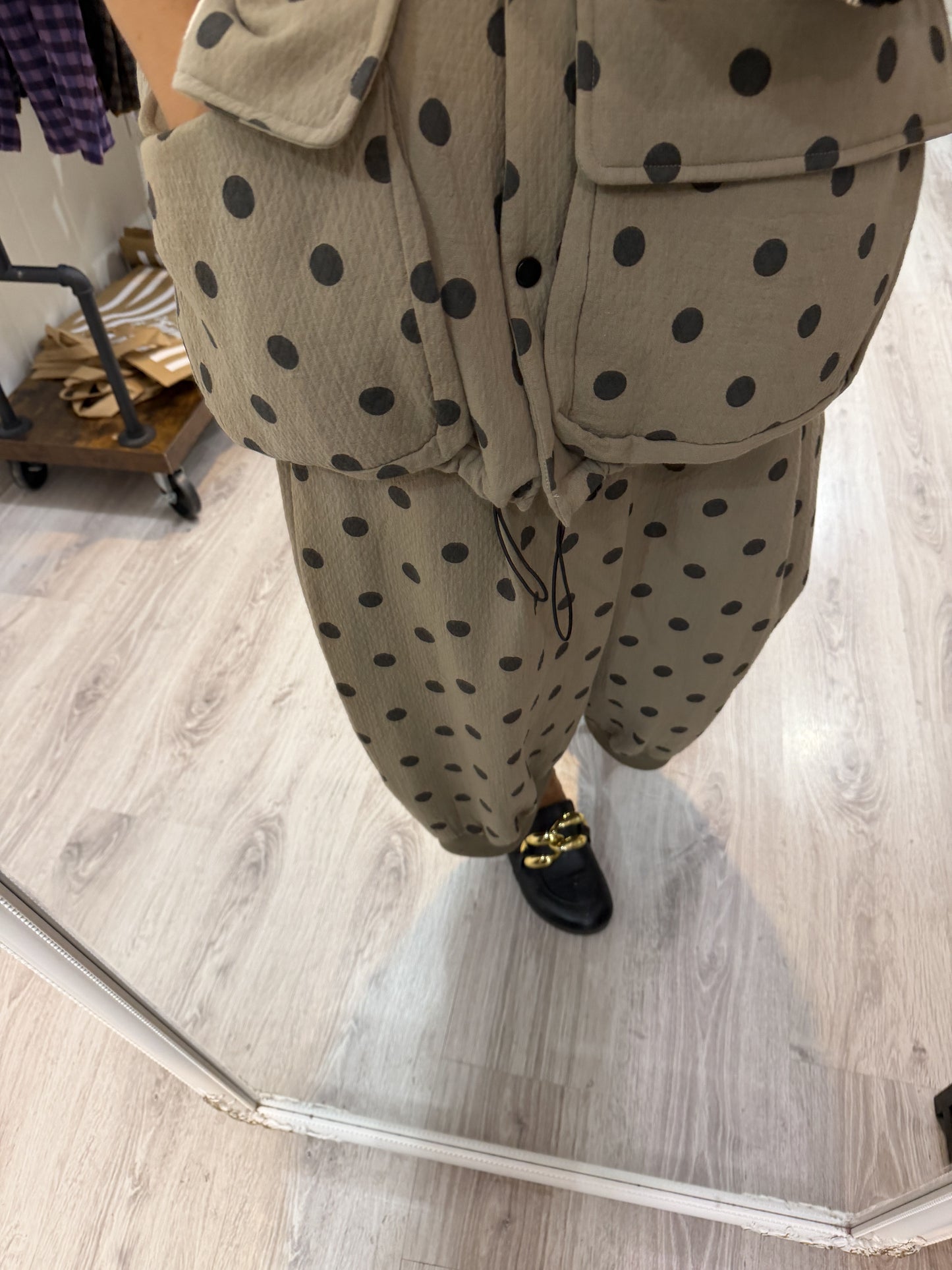 Chaleco Sakita oversize taupe