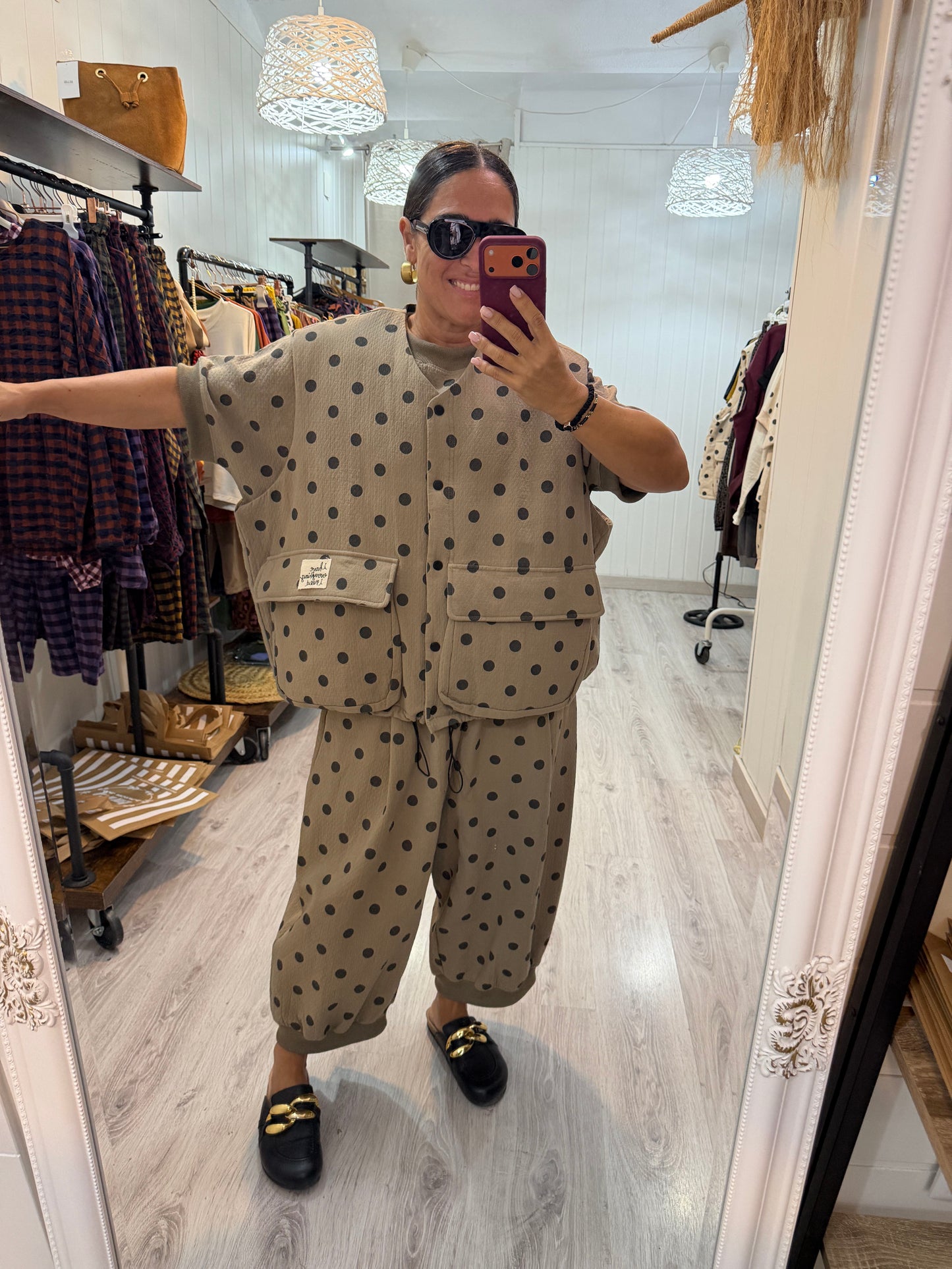 Chaleco Sakita oversize taupe