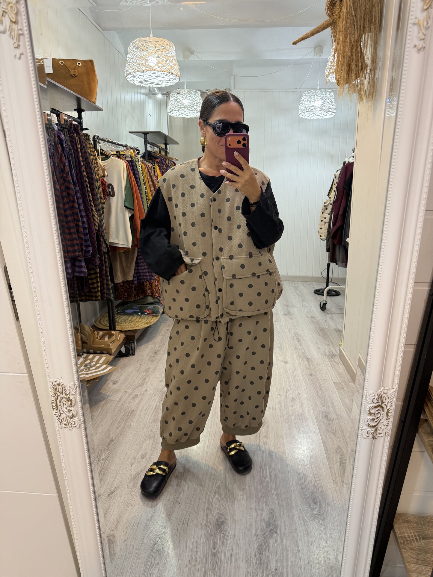Chaleco Sakita oversize taupe