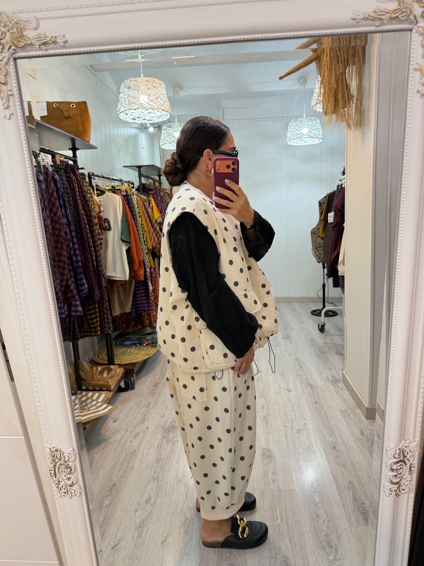 Chaleco Sakita oversize beige