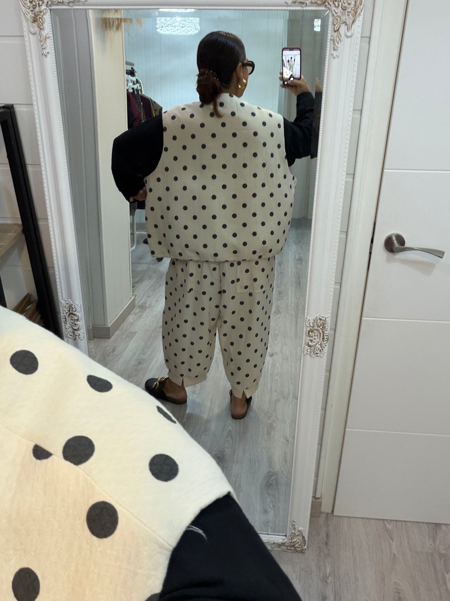 Chaleco Sakita oversize beige
