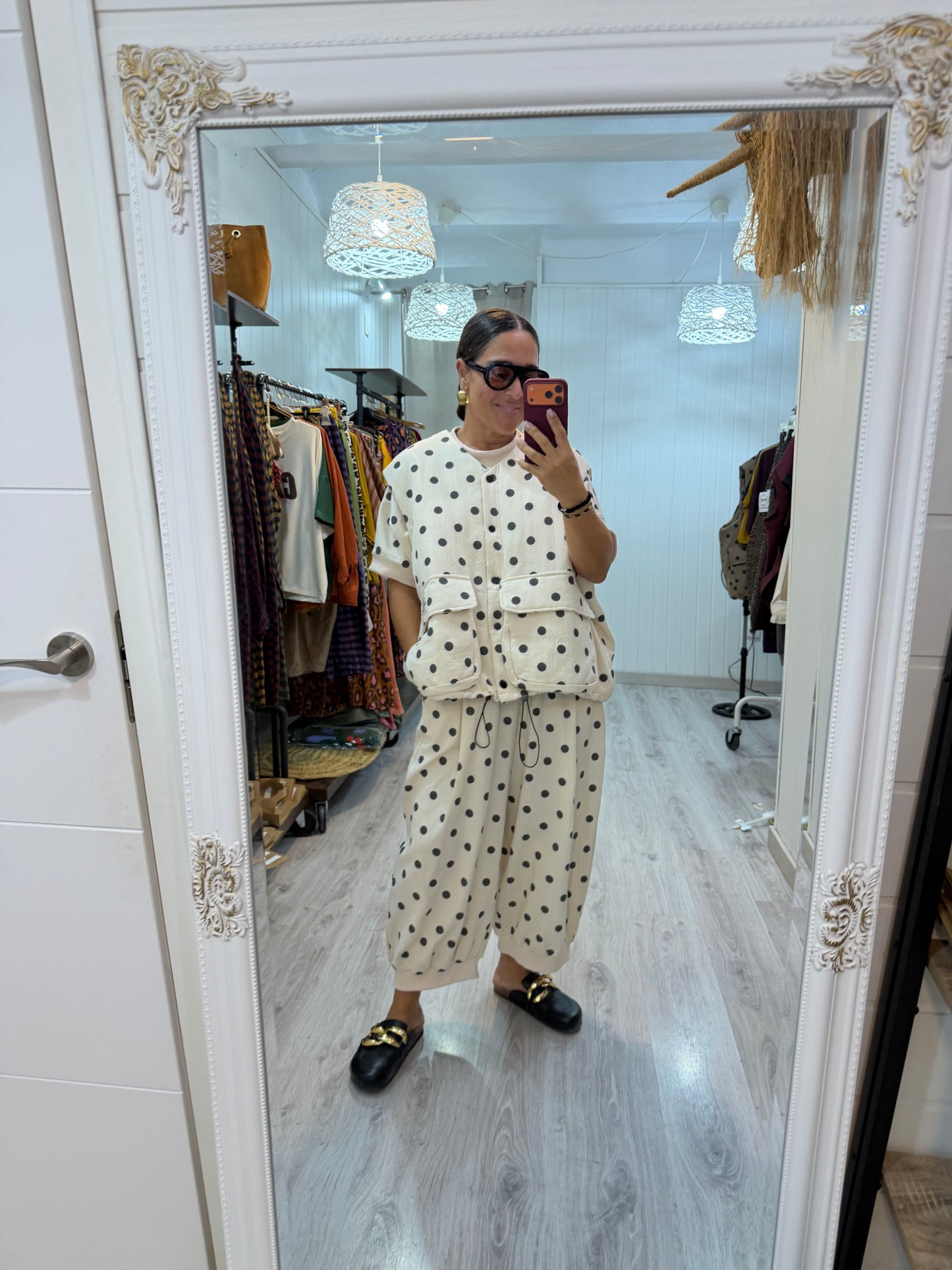 Chaleco Sakita oversize beige