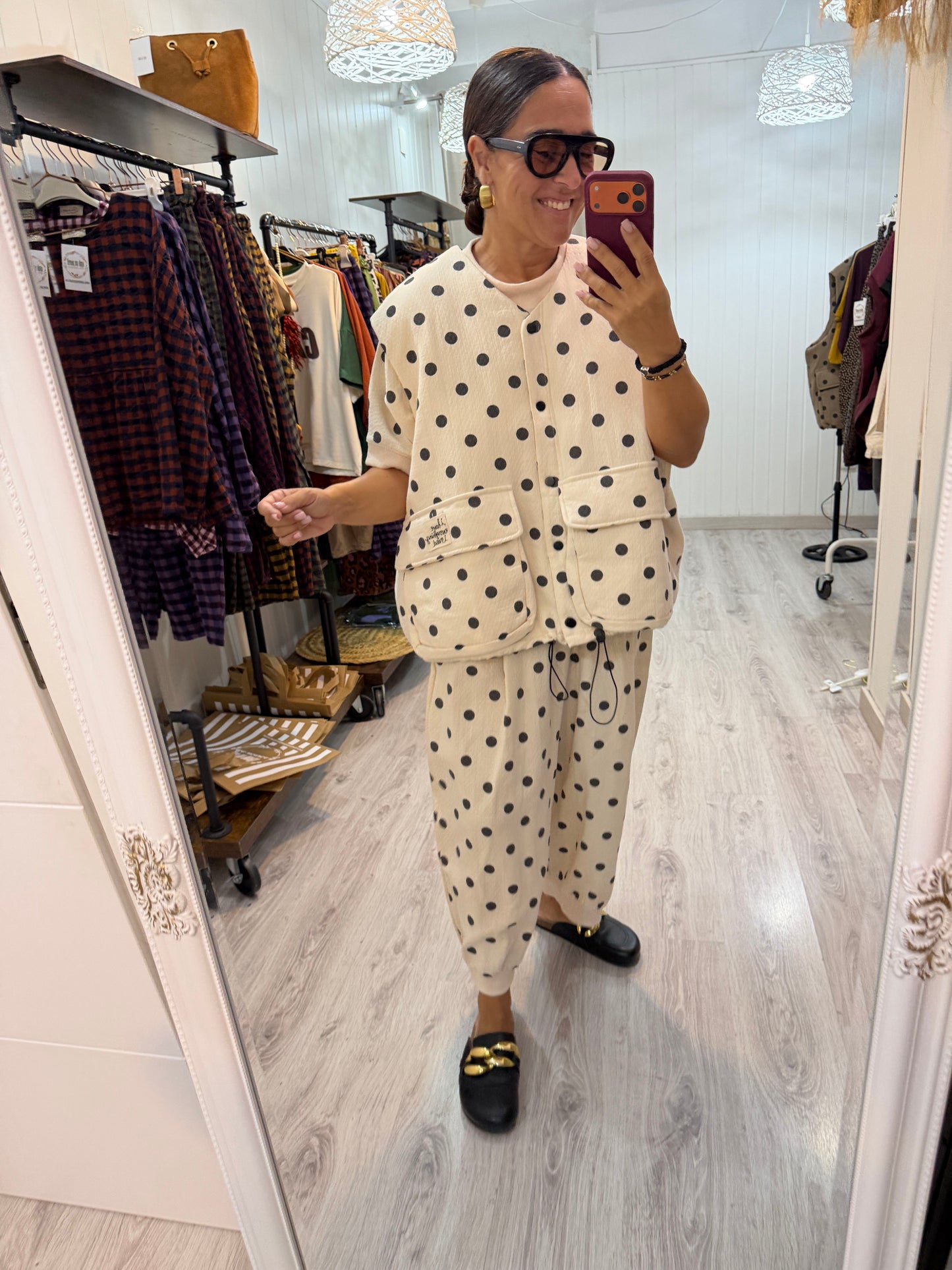 Chaleco Sakita oversize beige