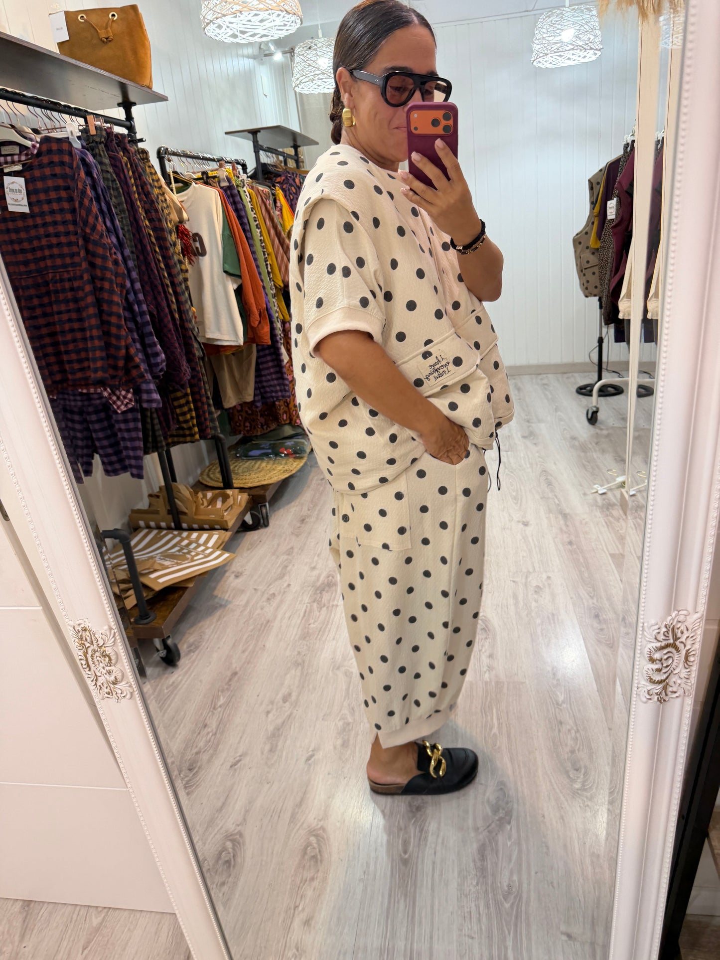 Chaleco Sakita oversize beige