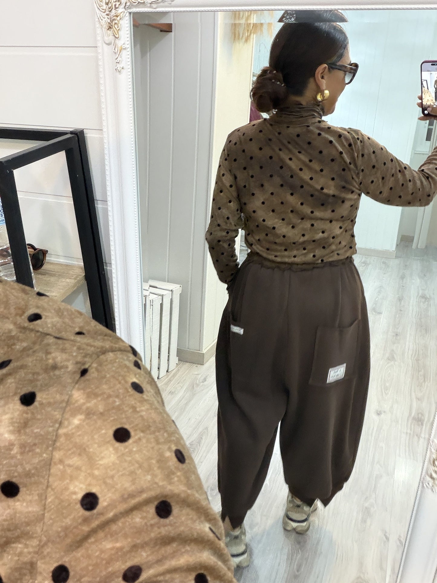 Conjunto Mei oversize chocolate