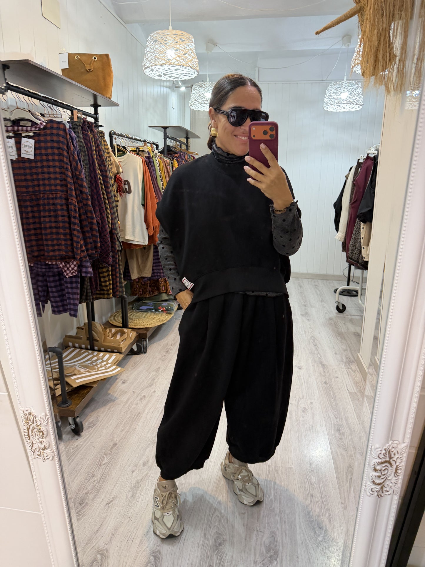 Conjunto Mei oversize negro
