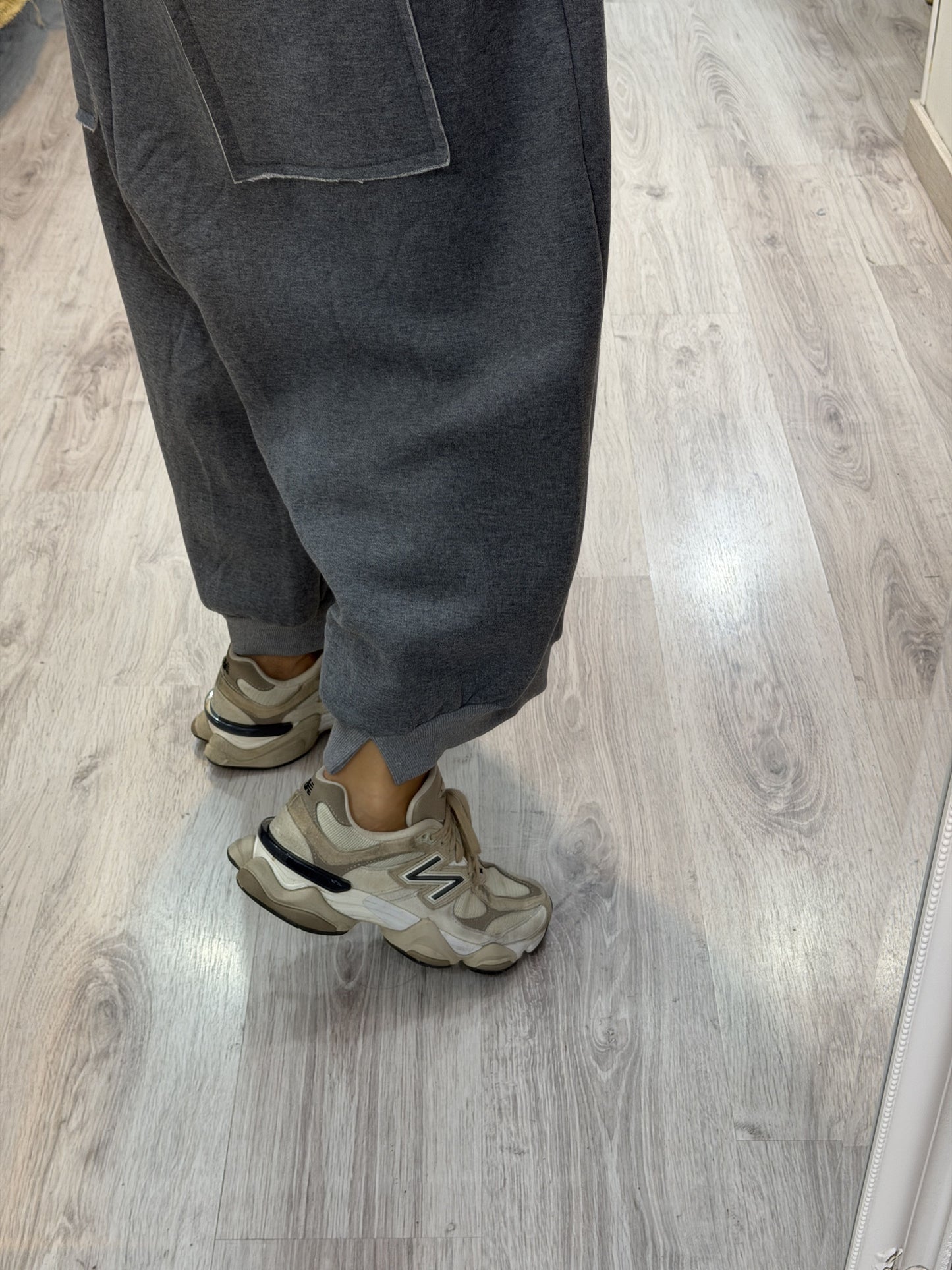 Conjunto Mei oversize gris