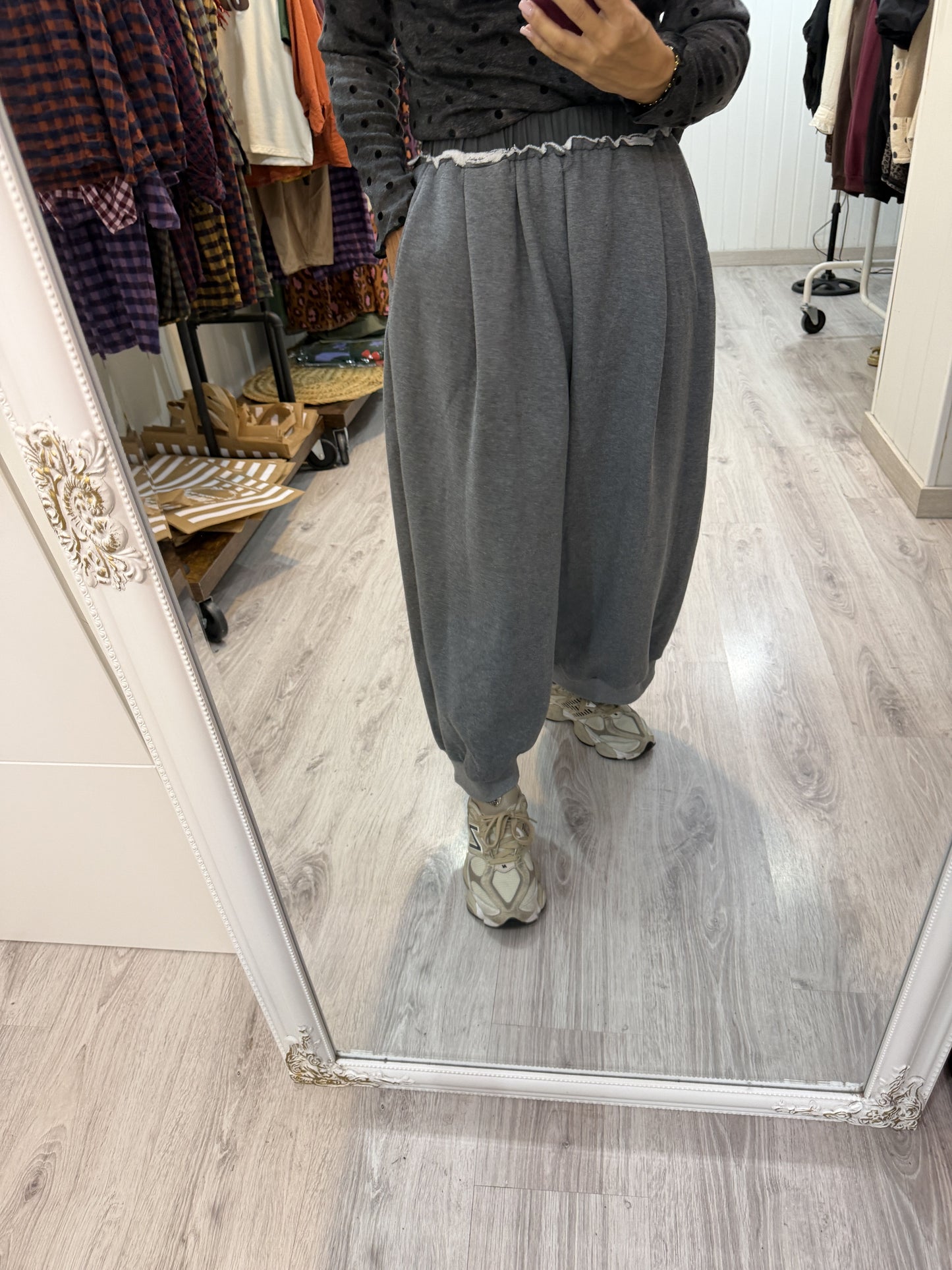 Conjunto Mei oversize gris