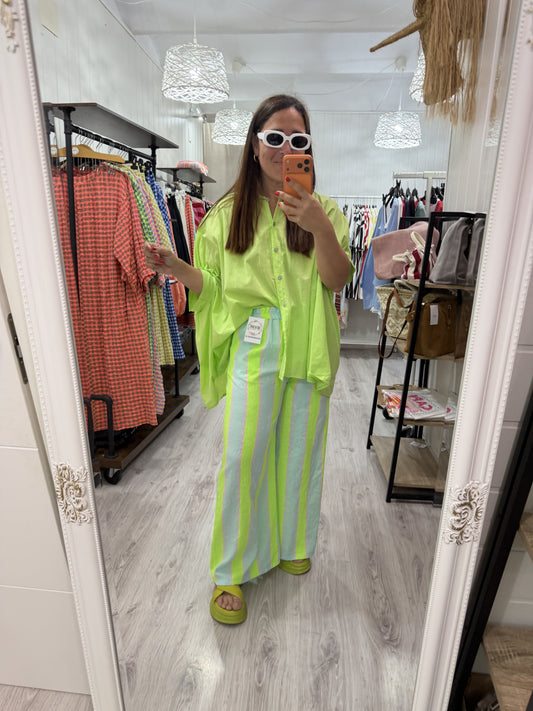 Pantalón Sintra fluor, mint y rosa