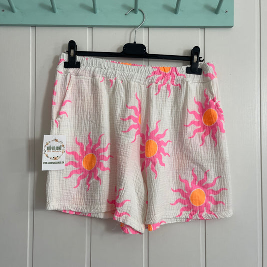 Short Soleil bambula blanco