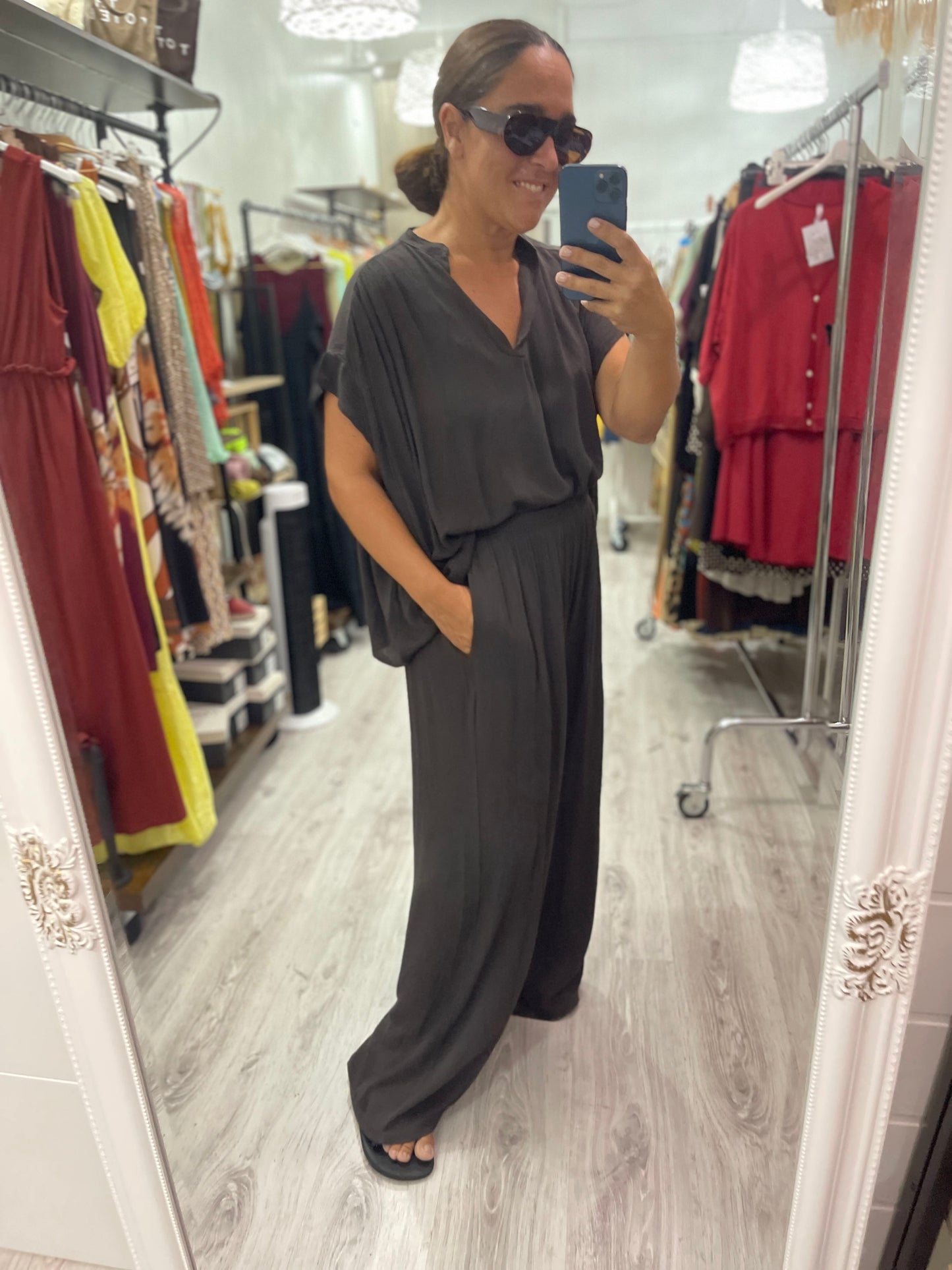 Conjunto Boho oversize chocolate