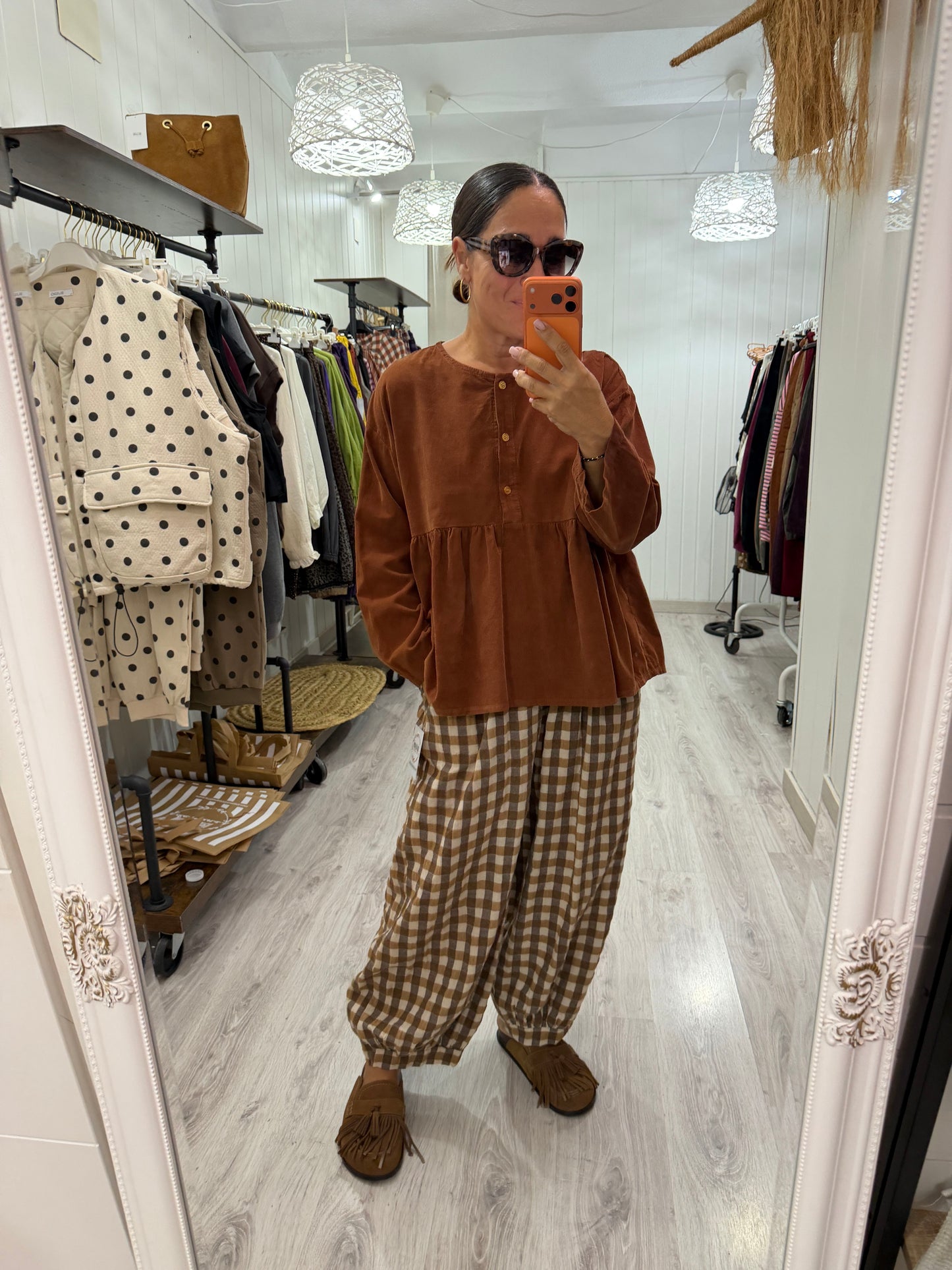 Blusa Ane micropana teja