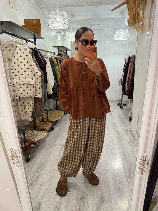Blusa Ane micropana teja