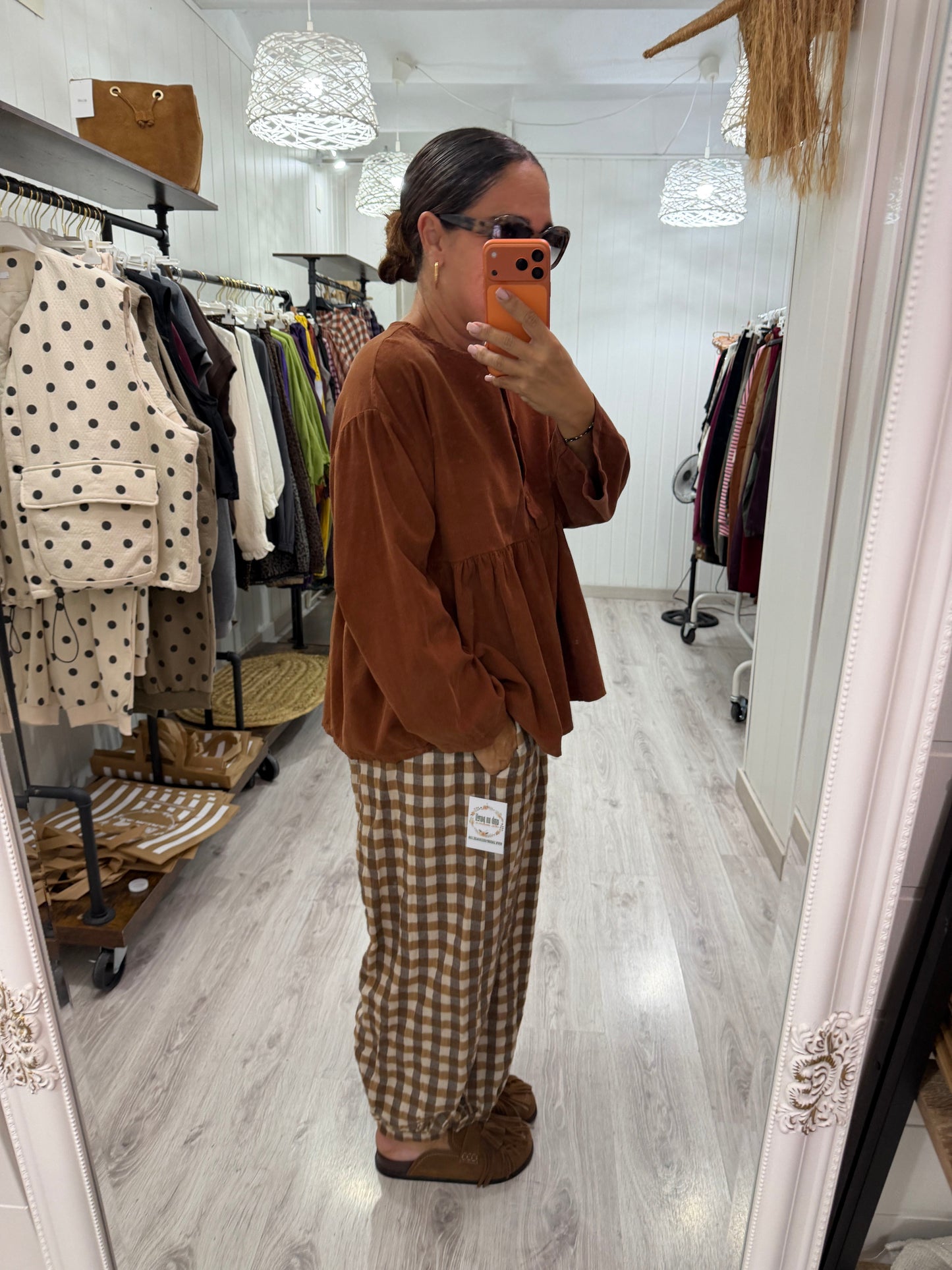 Blusa Ane micropana teja