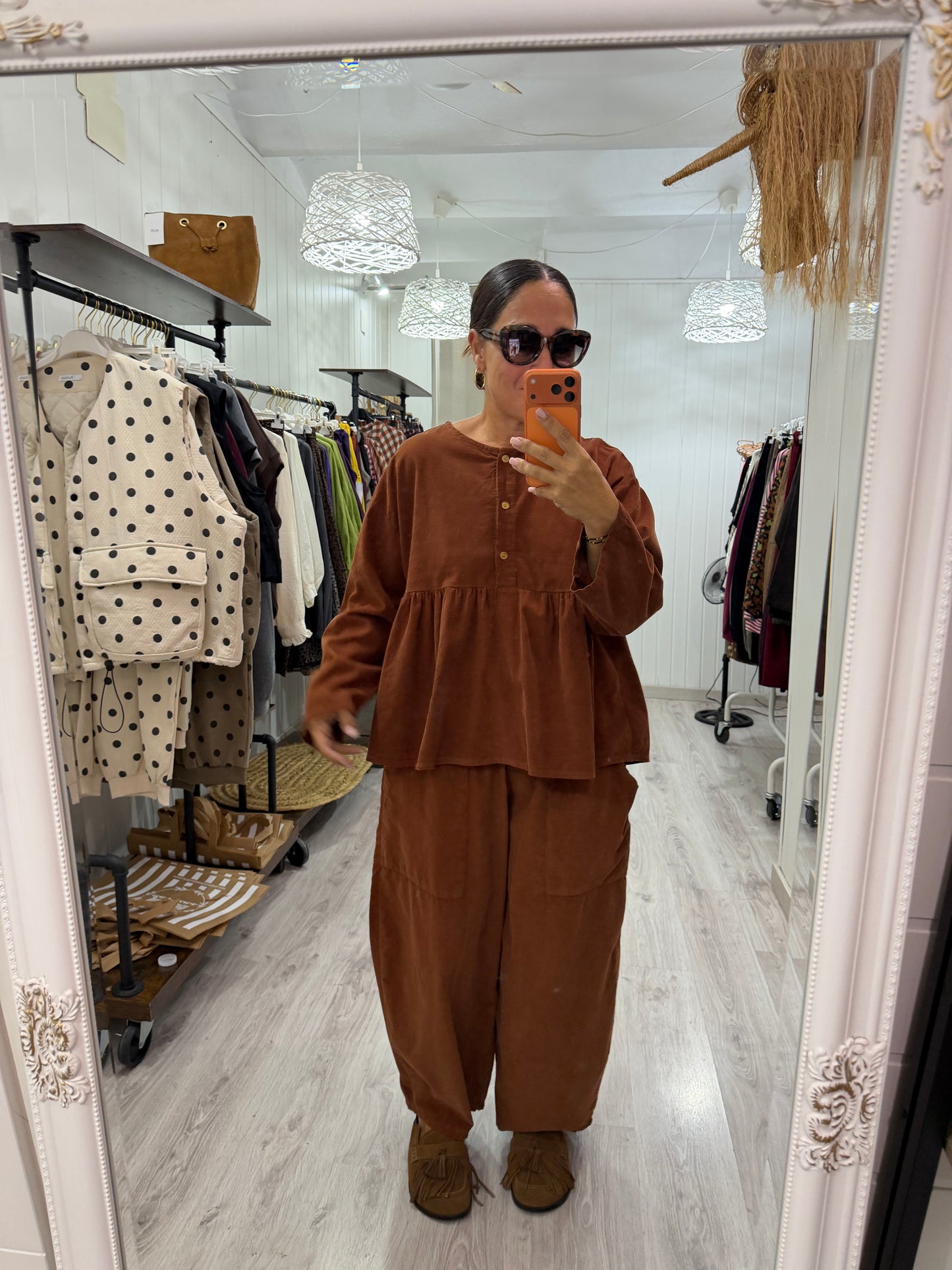 Blusa Ane micropana teja