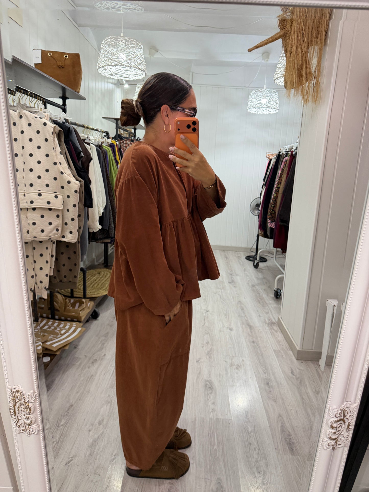 Blusa Ane micropana teja