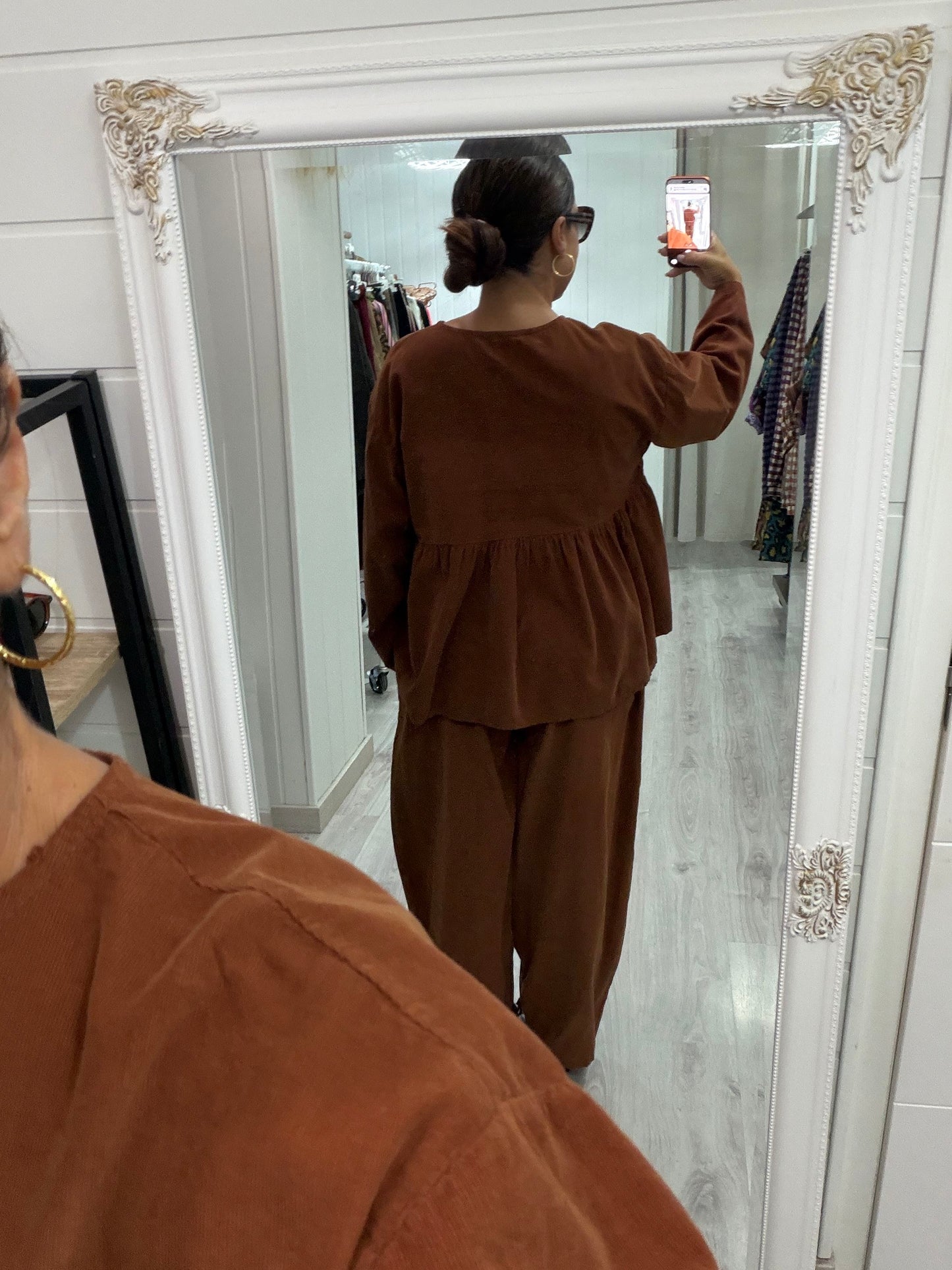Blusa Ane micropana teja