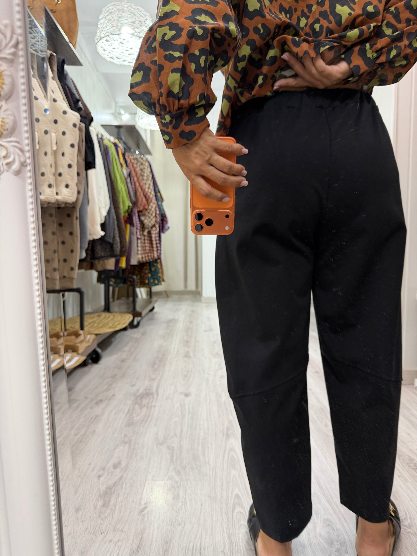Pantalón Nagore punto milano negro