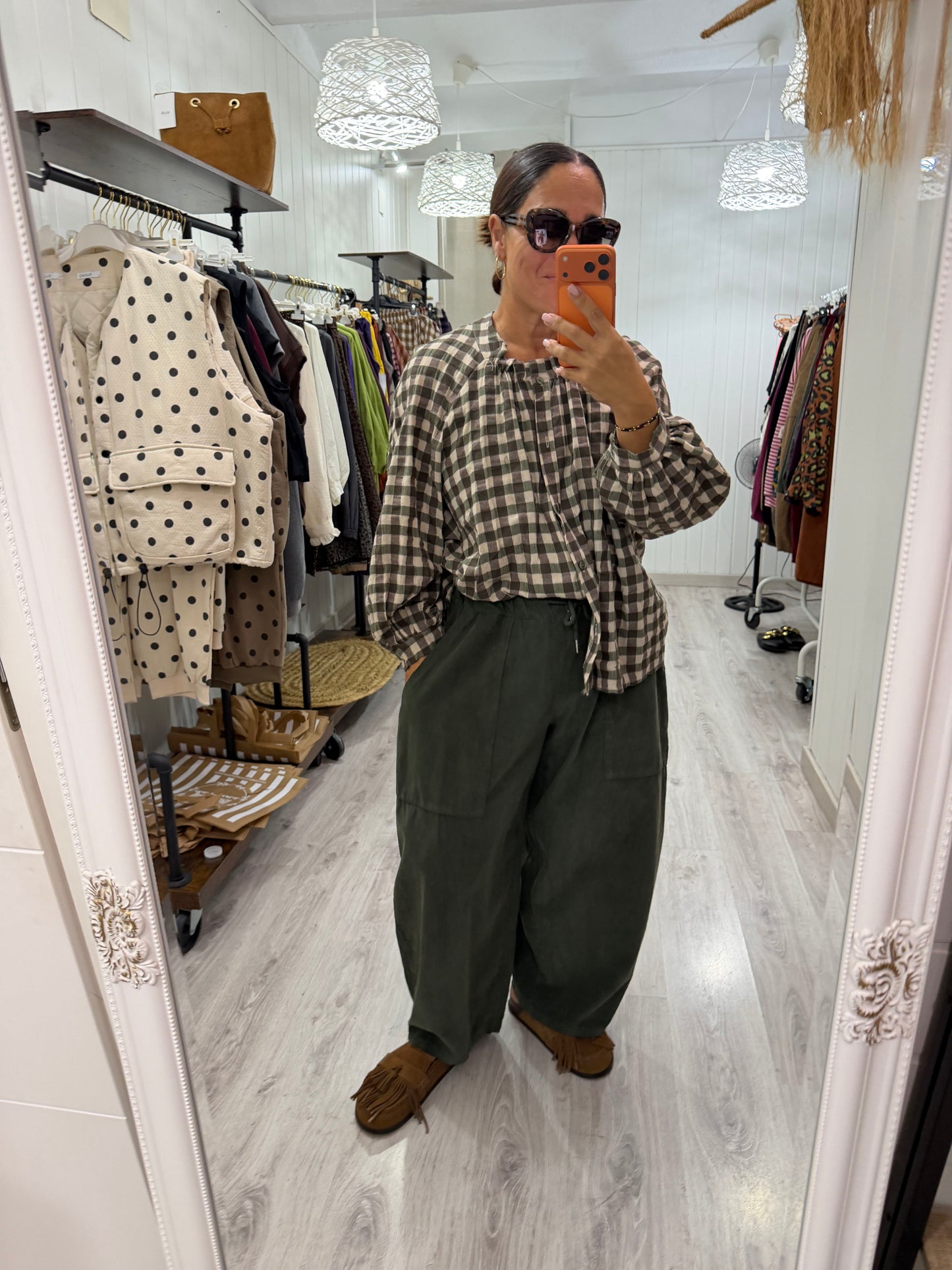 Pantalón Ane micropana kaki