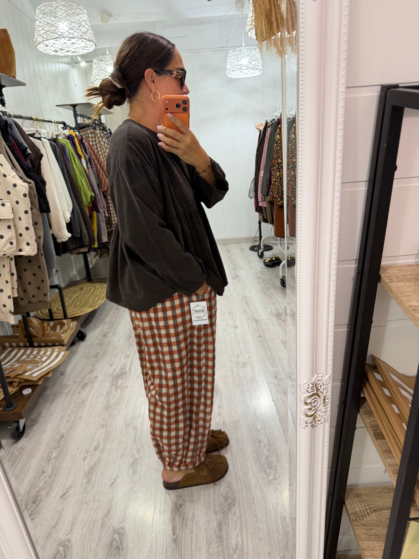 Blusa Ane micropana chocolate