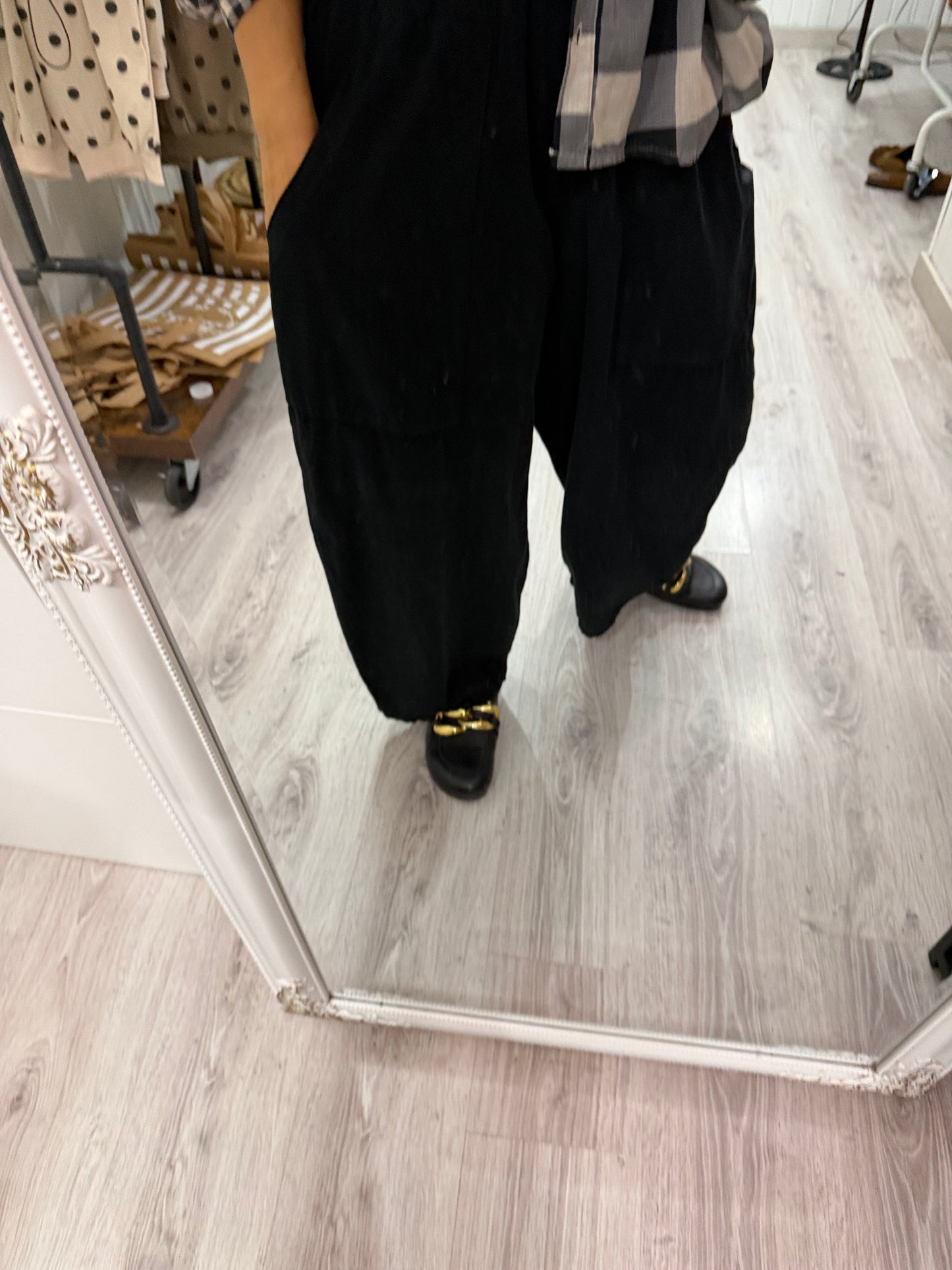 Pantalón Ane micropana negro