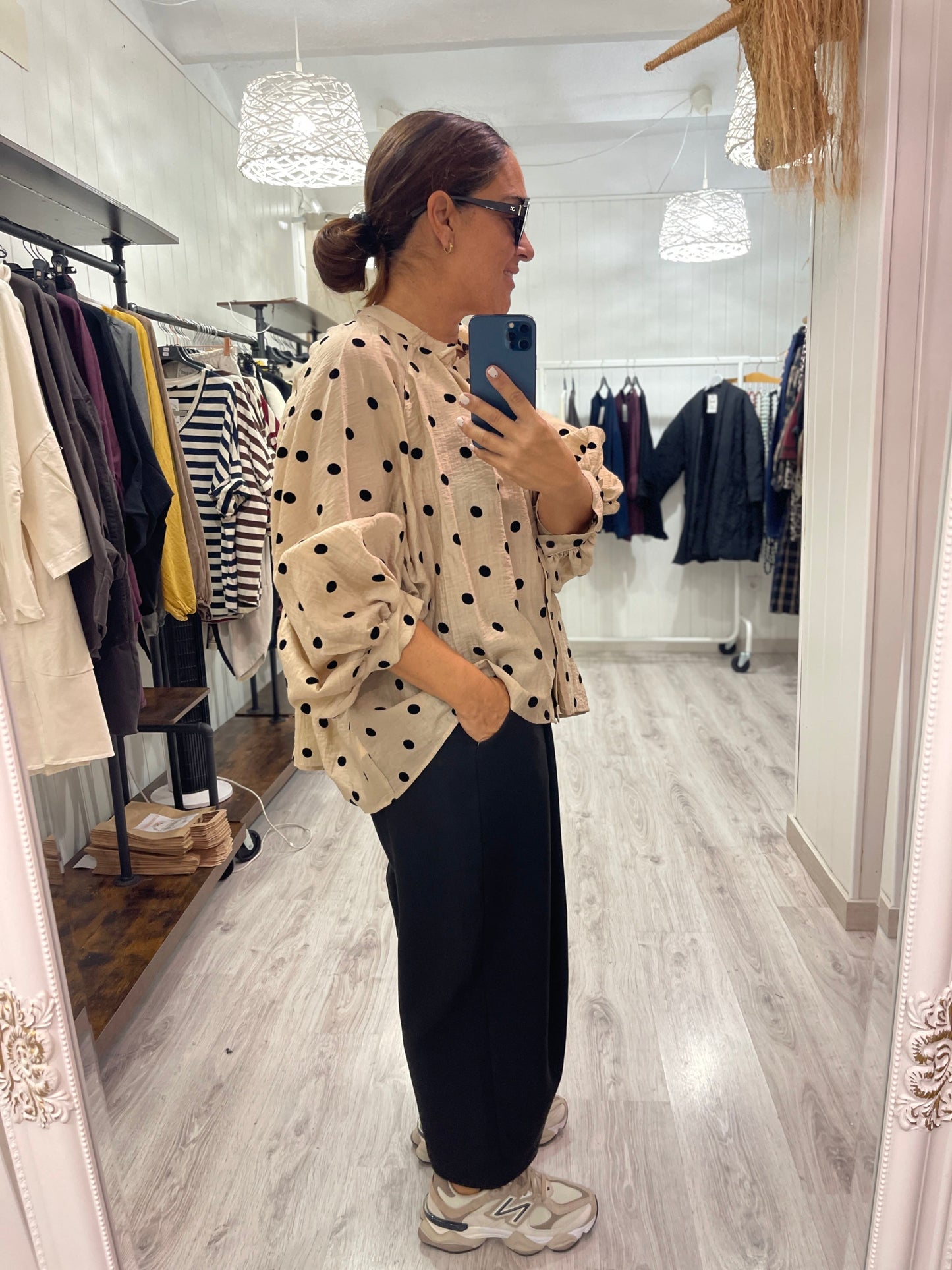 Camisa Akane topos beige