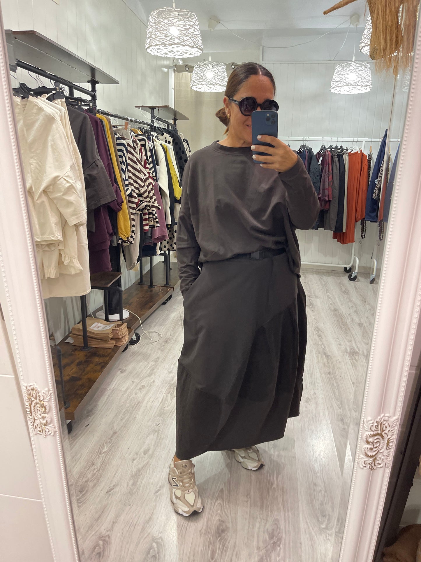 Sudadera Nara natural chocolate