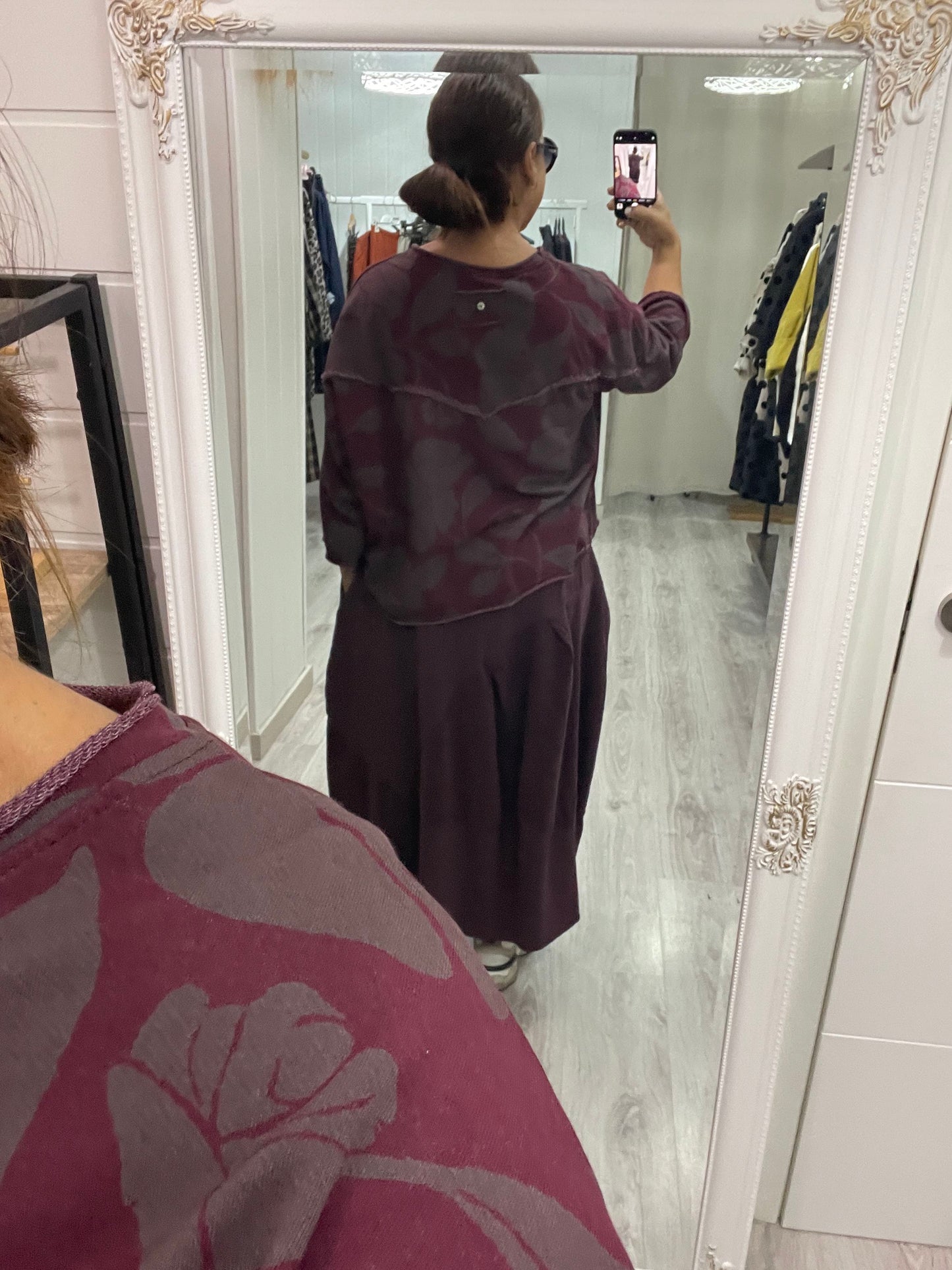 Sudadera Hana burdeos