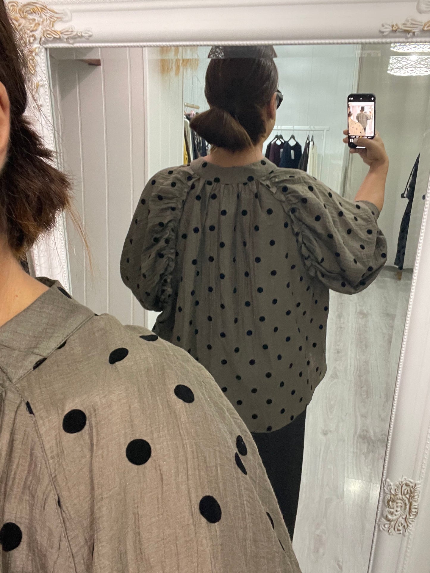 Camisa Akane topos taupe