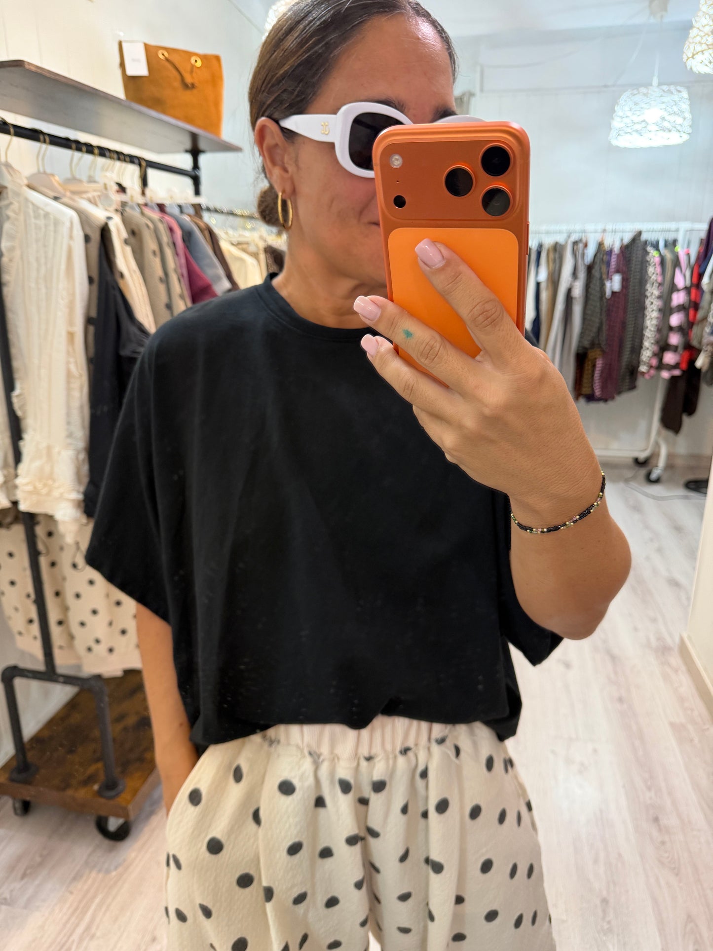 Camiseta Lov negro