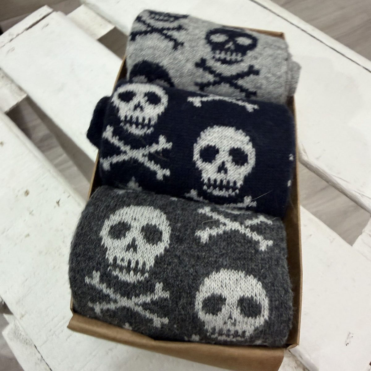 Pack 3 calcetines hombre calaveras y estrellas 3