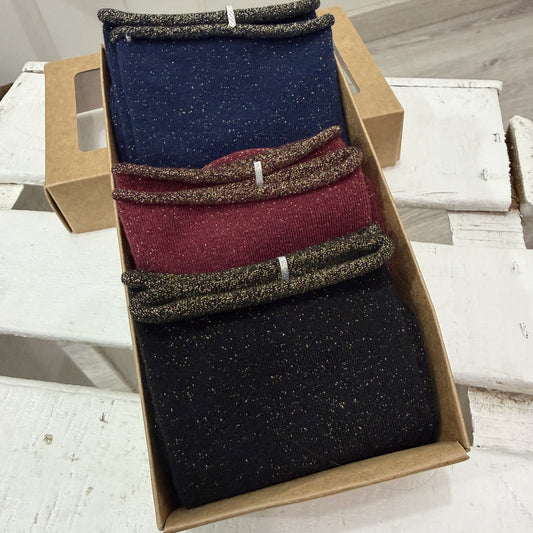 Pack 3 calcetines liso brilli