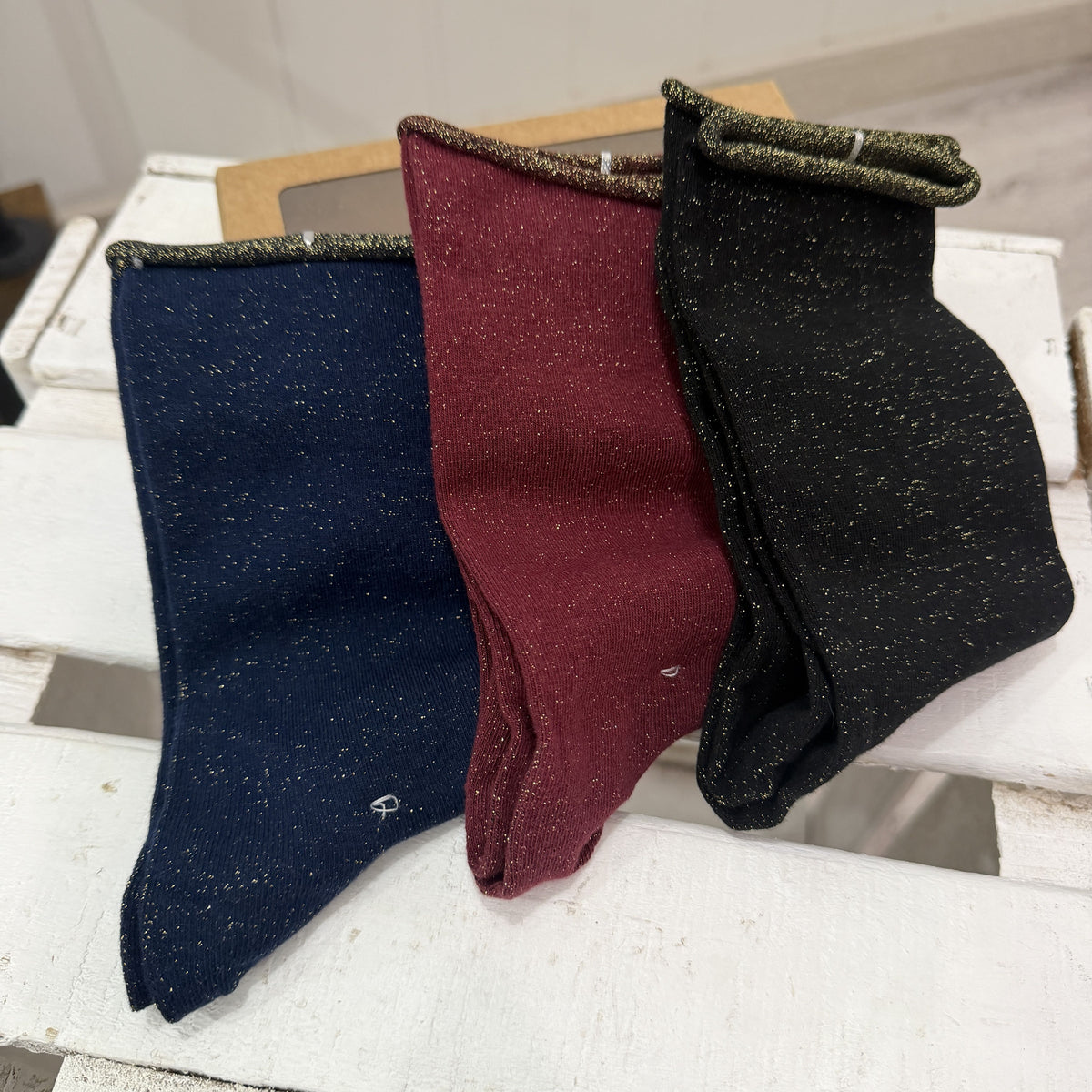 Pack 3 calcetines liso brilli