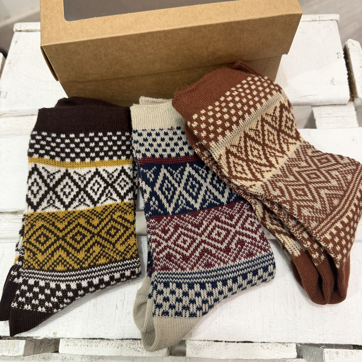 Pack 3 calcetines zigzag 1
